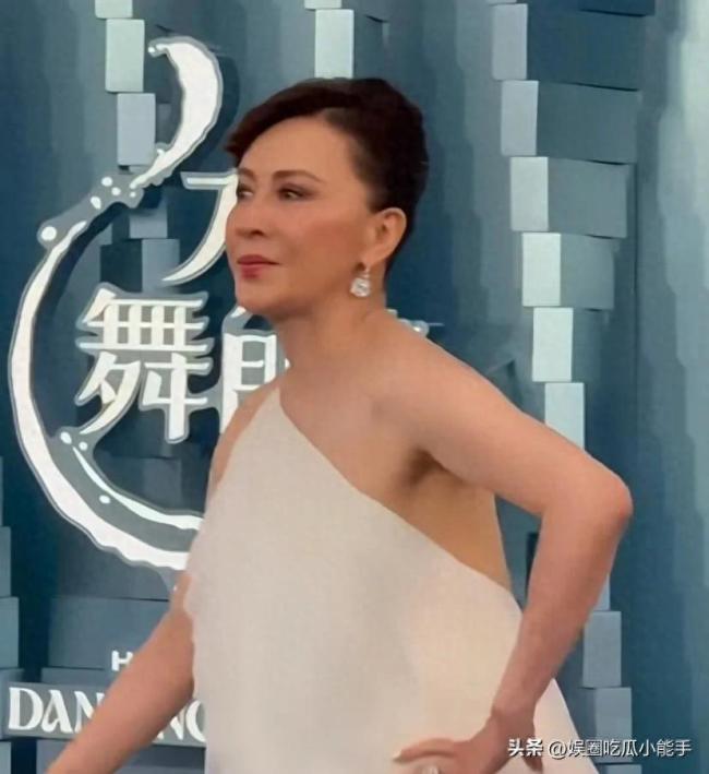 胡杏儿周柏豪亮相《水舞间》红毯