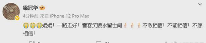 众星悼念朱媛媛！姚晨深受冲击不敢相信，马伊琍悲痛，姚晨怀念