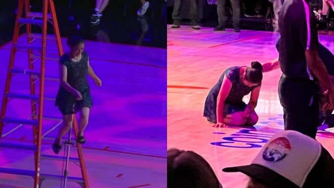 山西杂技大姨硬控NBA球场30年！身价不菲地位比肩詹姆斯？网友：把姨送进名人堂！