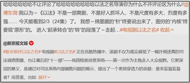 《以法之名》导演关闭评论区！播到大结局变水剧，网友吐槽烂尾