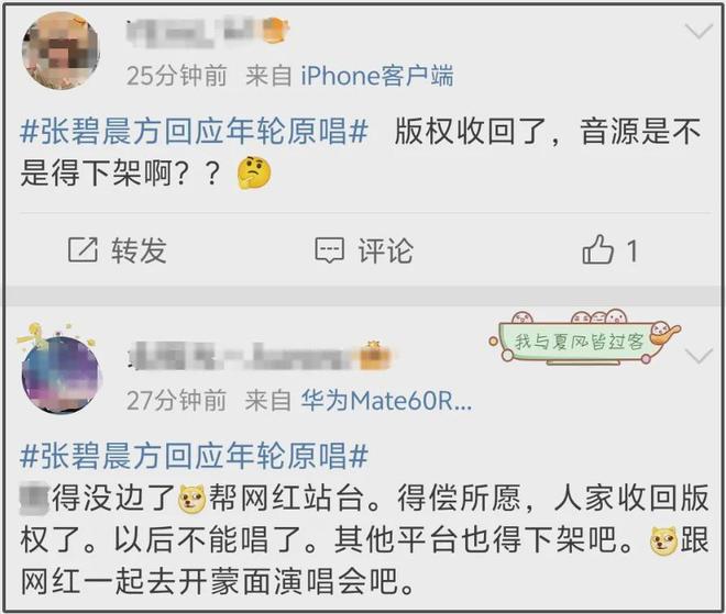 张碧晨版《年轮》可能被下架！本人缺创作能力，得罪汪苏泷不明智