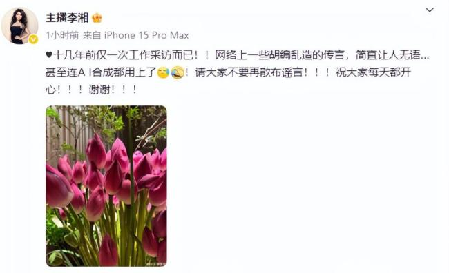 李湘回应采访释永信