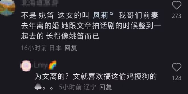 文章新女友身份曝光，外貌酷似李小冉，知情网友称女方去年才离婚