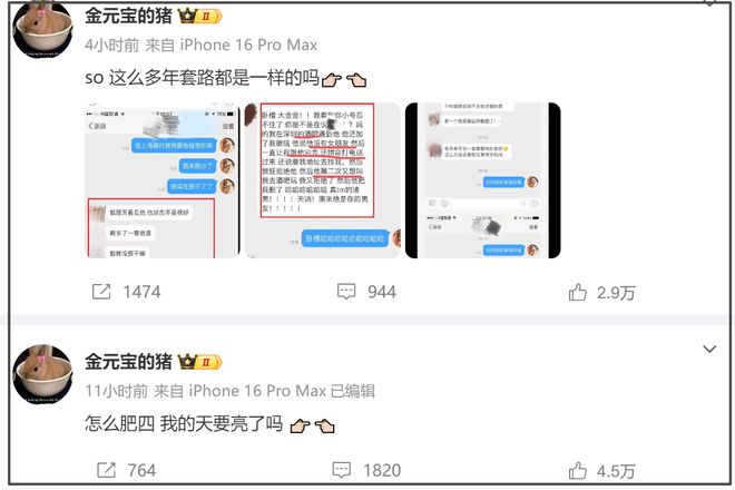 大金晒出对话录屏！许凯承认动手家暴，女方喊话他：你天黑了吗