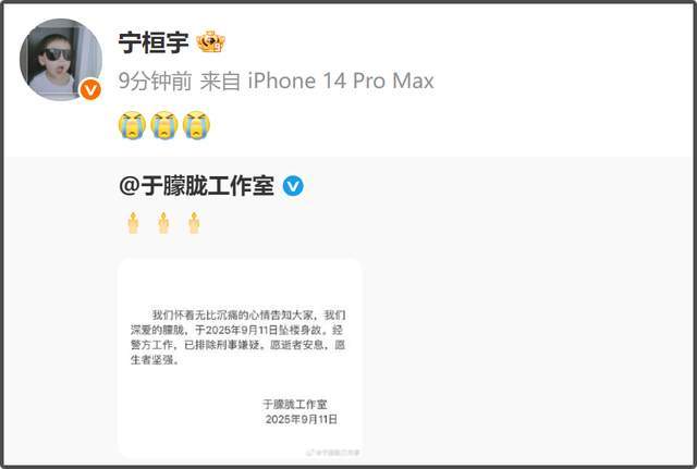 众星悼念于朦胧！刘雨昕不敢置信，孙茜等辟谣到崩溃，刘芮麟痛心