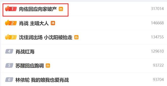 热搜第一！网传向家破产，向太紧急回应，向佐：请有点底线！