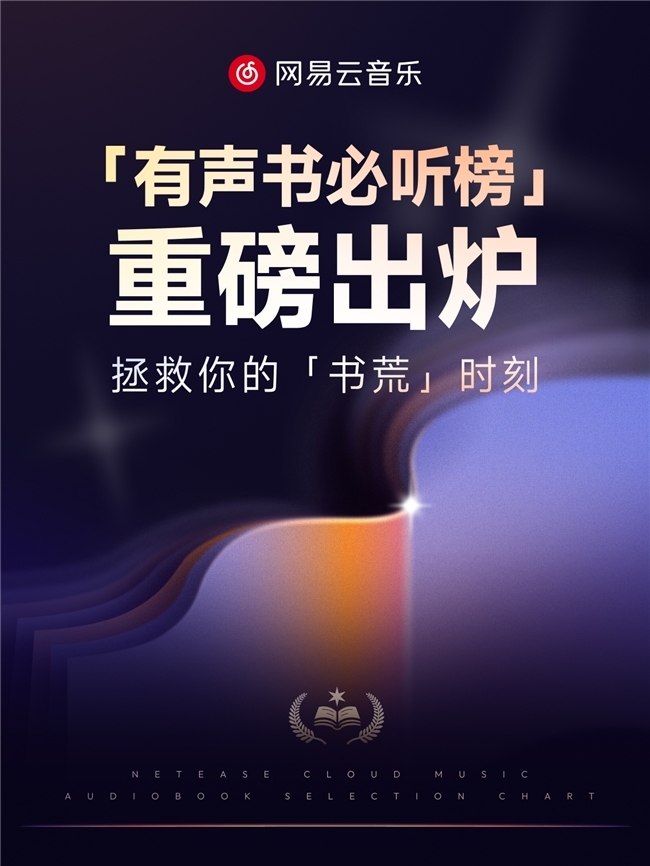 网易云音乐推出“有声书必听榜”，破解用户选择困难