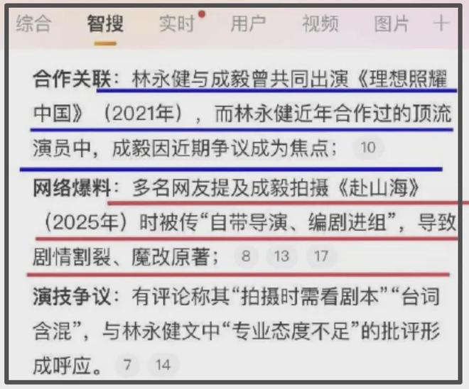 林永健批顶流进组带编剧乱改戏，网友总结合作演员，成毅被质疑